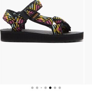 Teva Kids Sandals - Black with Multicolor Pattern